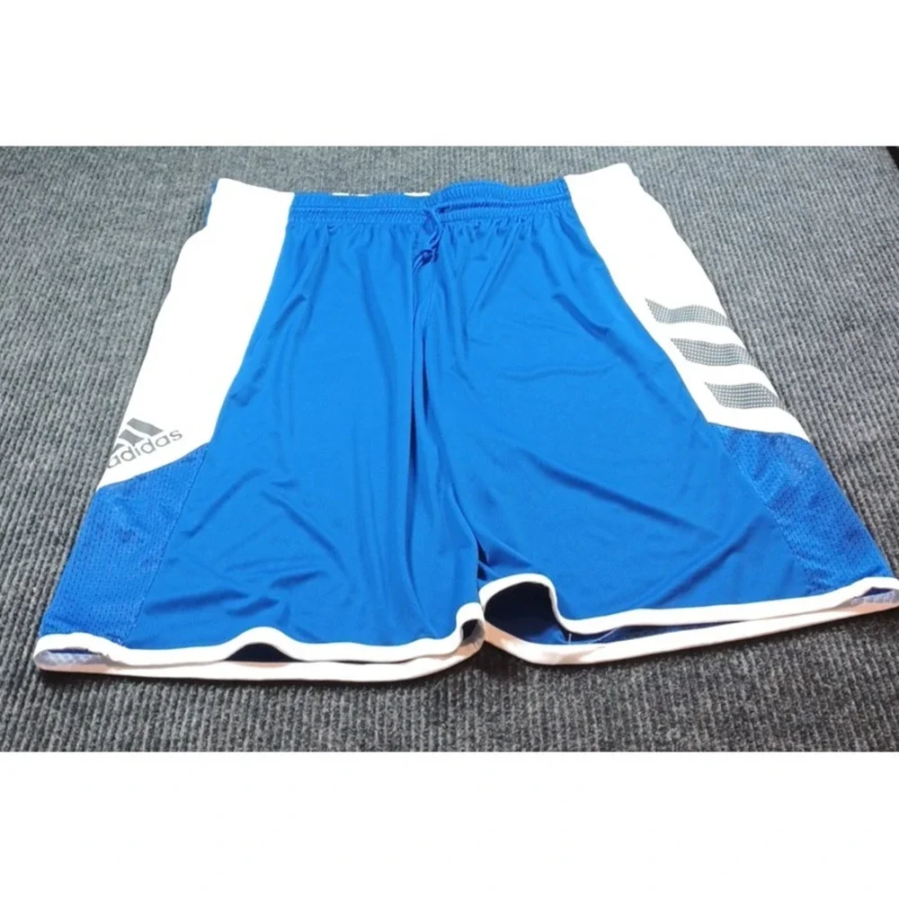 Adidas Men's Prime green Loose Fit Shorts 3XLT Drawstring Blue Run Workout‎